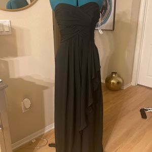 Davids Bridal Size 8 Black Floor Length Gown
